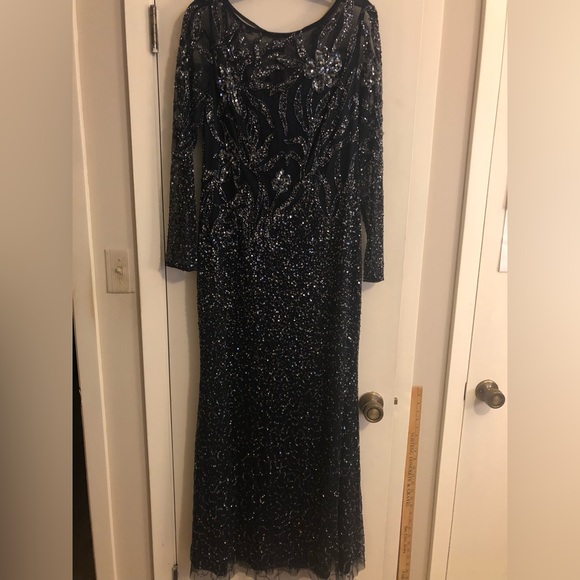 Adrianna Papell formal dress color deep navy size 12